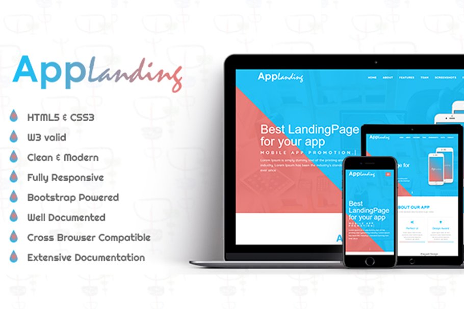 Download AppLanding - HTML5 Landing Page
