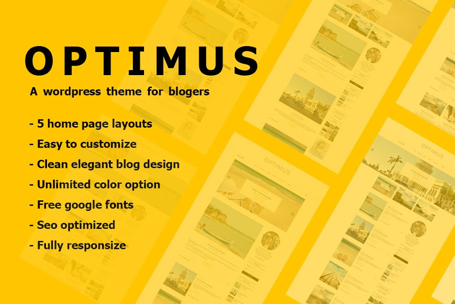 Download Optimus - Simple Blog Theme Wordpres