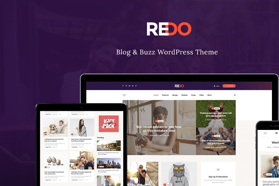Download Redo - Personal Blog & Magazine