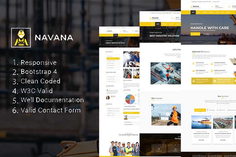 Download Navana - Clean Industrial Template