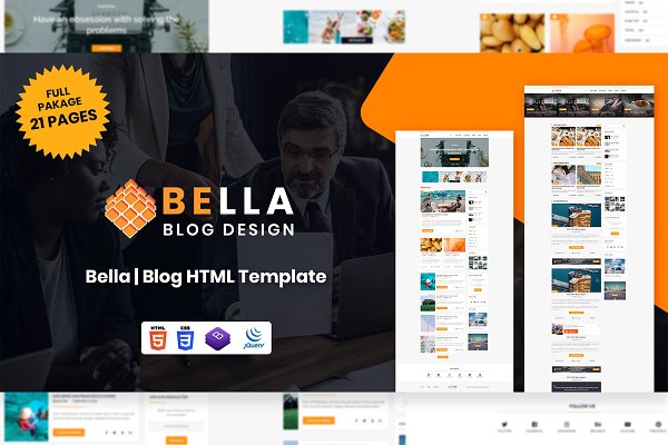 Download Bella Blog HTML Template