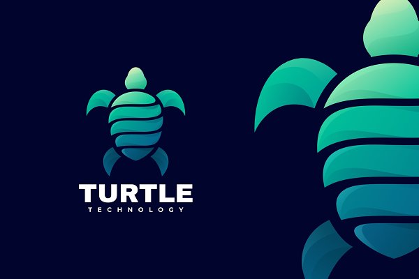 Download Turtle Gradient Logo
