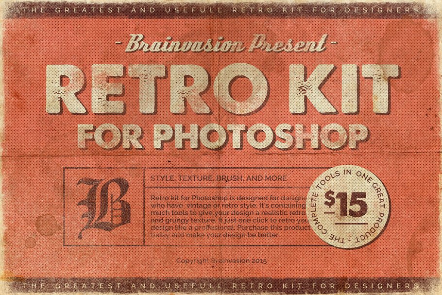 Download [60%OFF] Retro Kit For Photoshop