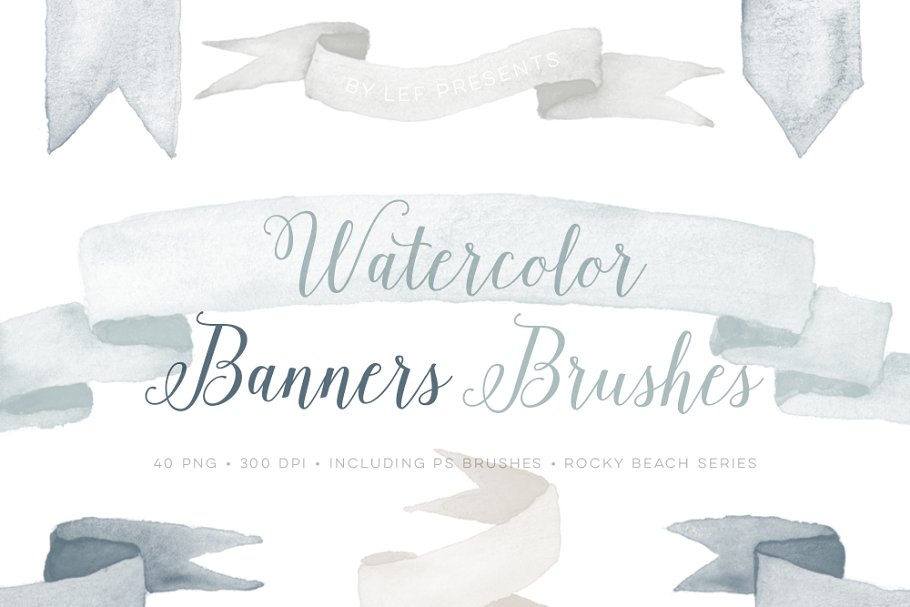 Download Watercolor Photoshop Brushes Banners