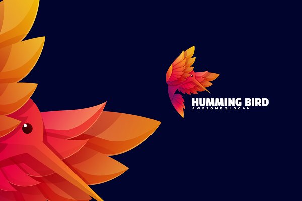 Download Humming Bird Colorful Logo
