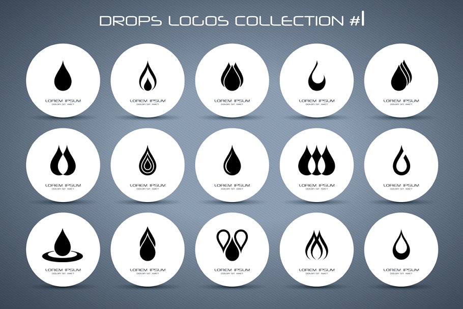 Download Drops logos collection #1