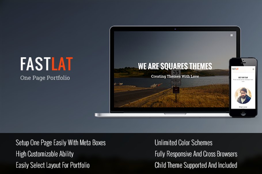 Download Fastlat - One Page Wordpress Theme