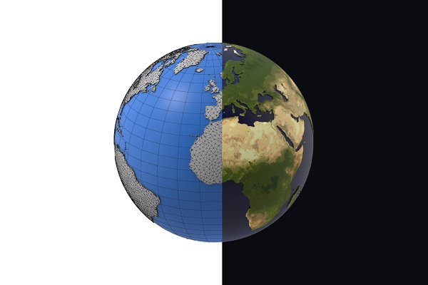 Download Earth detailed design 3D model