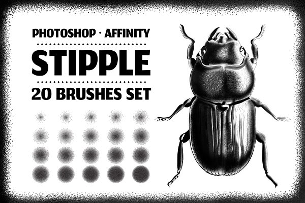 Download 20 Stipple Photoshop Brushes