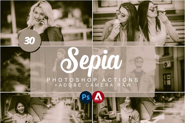 Download Sepia Photoshop Actions