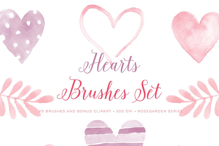 Download Photoshop Brushes Valentine Hearts