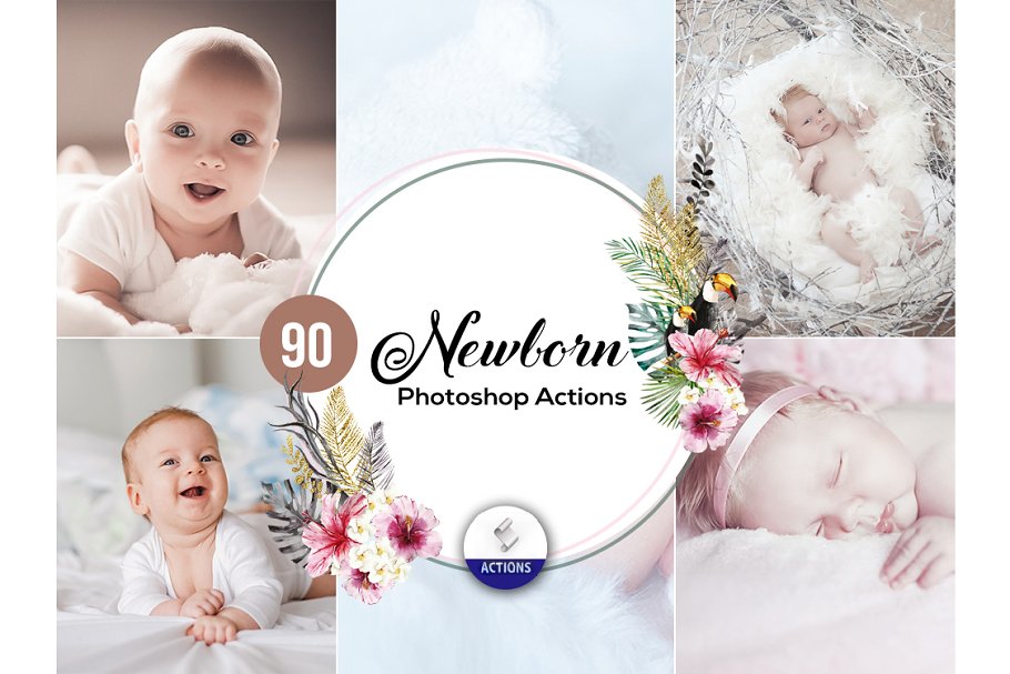 Download 90 Newborn Photoshop Actions