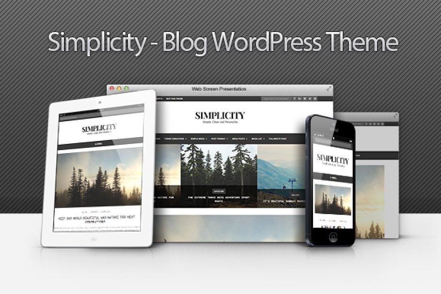 Download Simplicity - Clean Blog WP Theme