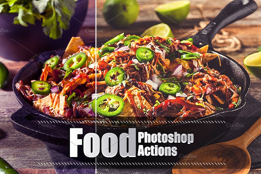 Download 80 Food Photoshop Actions