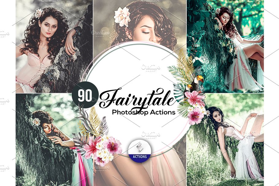 Download 90 Fairytale Photoshop Actions