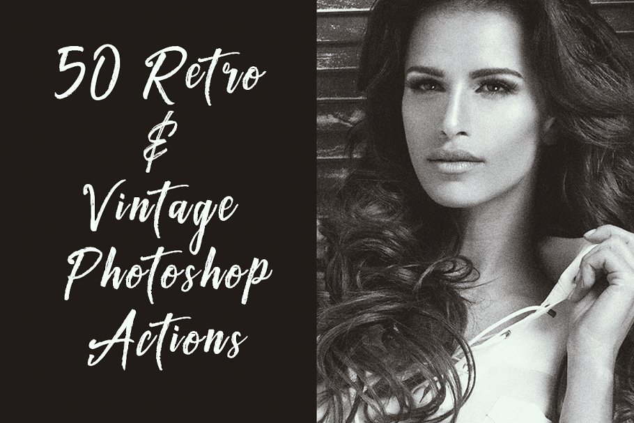 Download 50 Retro & Vintage Photoshop Actions