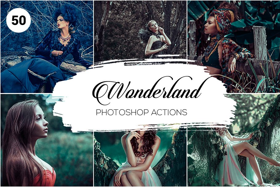 Download 50 Wonderland Photoshop Actions