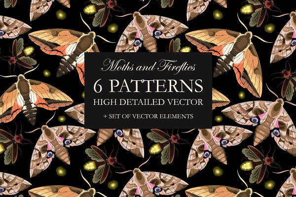 Download Moths and Fireflies Patterns