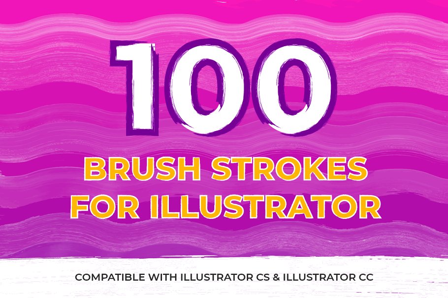 Download 100 Brush Strokes For Illustrator