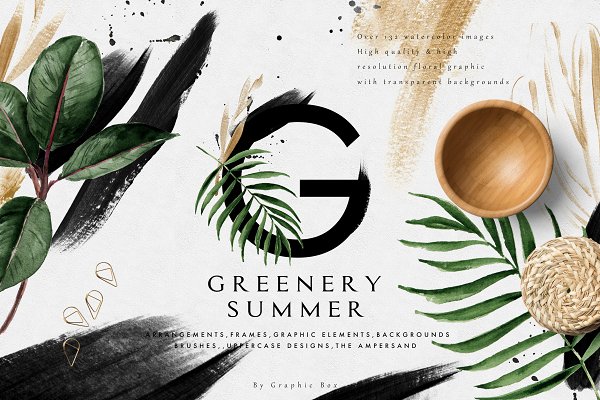 Download Greenery Summer Design Set