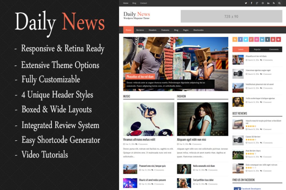 Download DailyNews - WordPress Magazine Theme