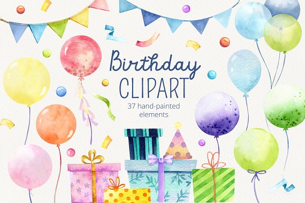 Download Happy birthday balloon clipart