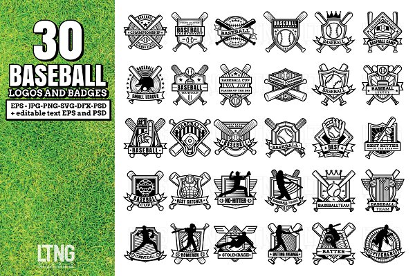 Download 30 Baseball logos and badges