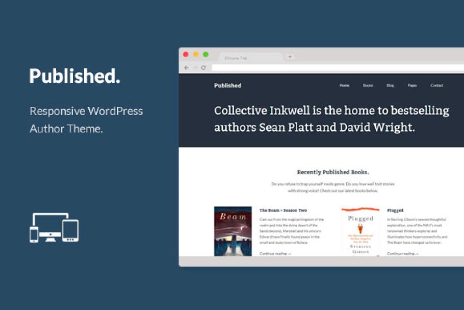 Download Published - WordPress Author Theme