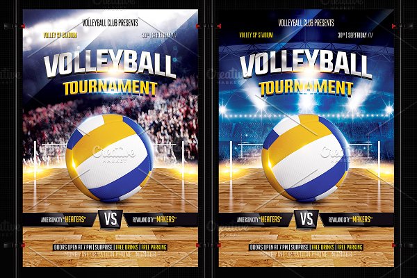 Download Volleyball Flyer Template