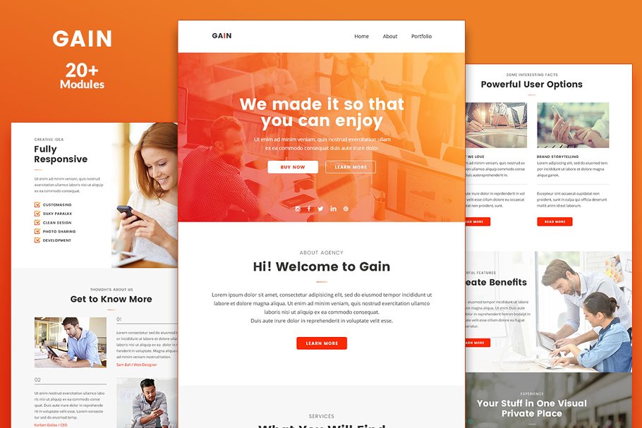 Download Gain Email Template + Builder