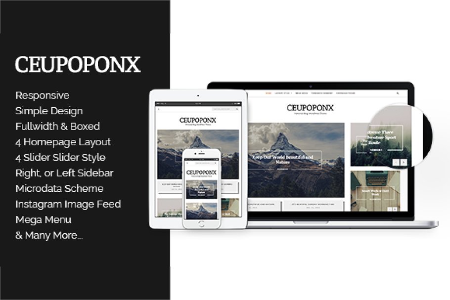 Download Ceupoponx - Personal Blog WP Theme