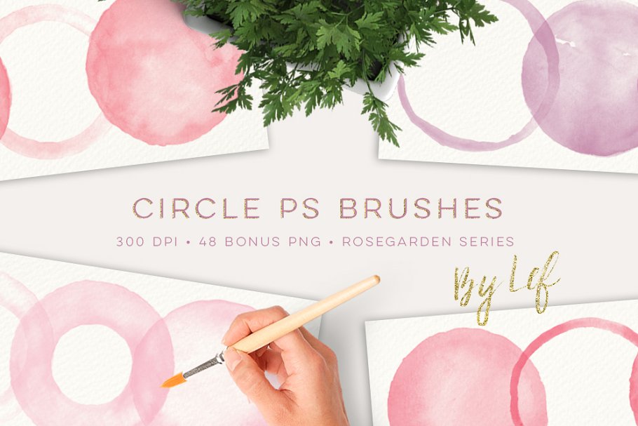 Download Watercolor Photoshop Brushes Round