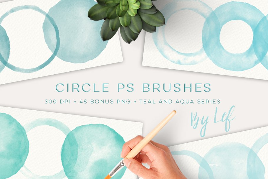 Download Watercolor Circles Photoshop Brushes