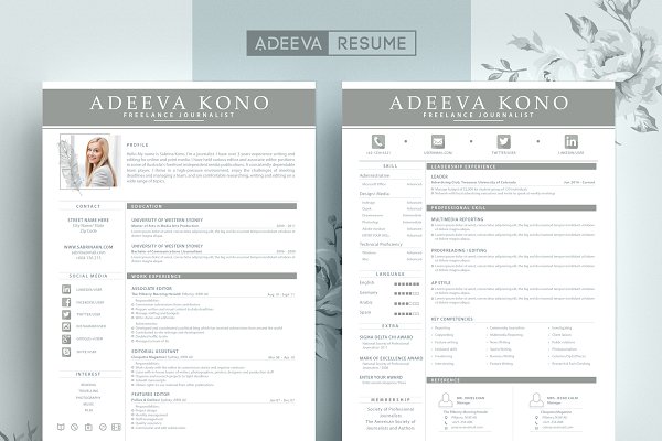 Download Professional Resume Template Kono
