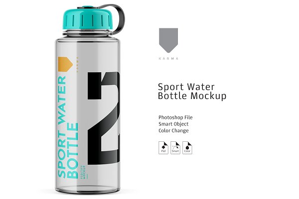 Download Sport Water Bottle Mockup