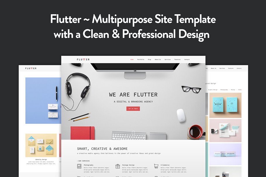 Download Flutter - Creative HTML5 Template