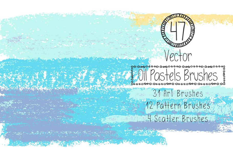Download Vector Oil Pastels Brushes