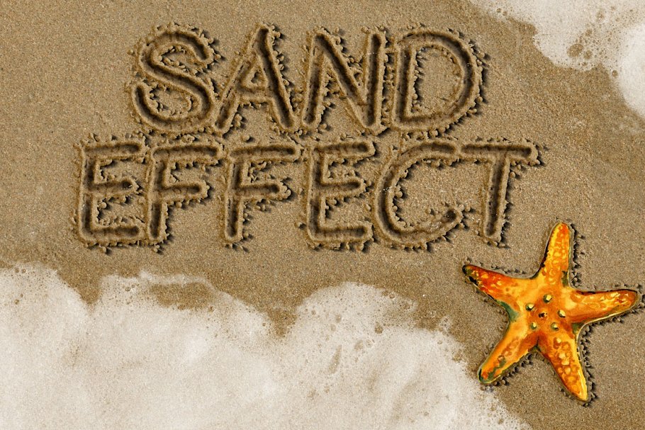 Download Sand Writing Photoshop Action