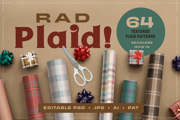Download Rad Plaid Textured Patterns