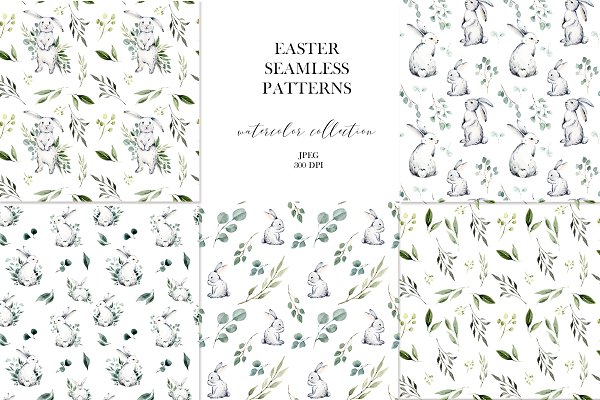 Download Easter Seamless Patterns