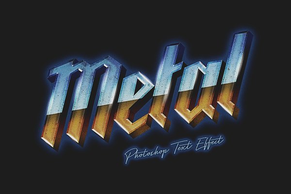 Download 80's Metal Photoshop Text Effect