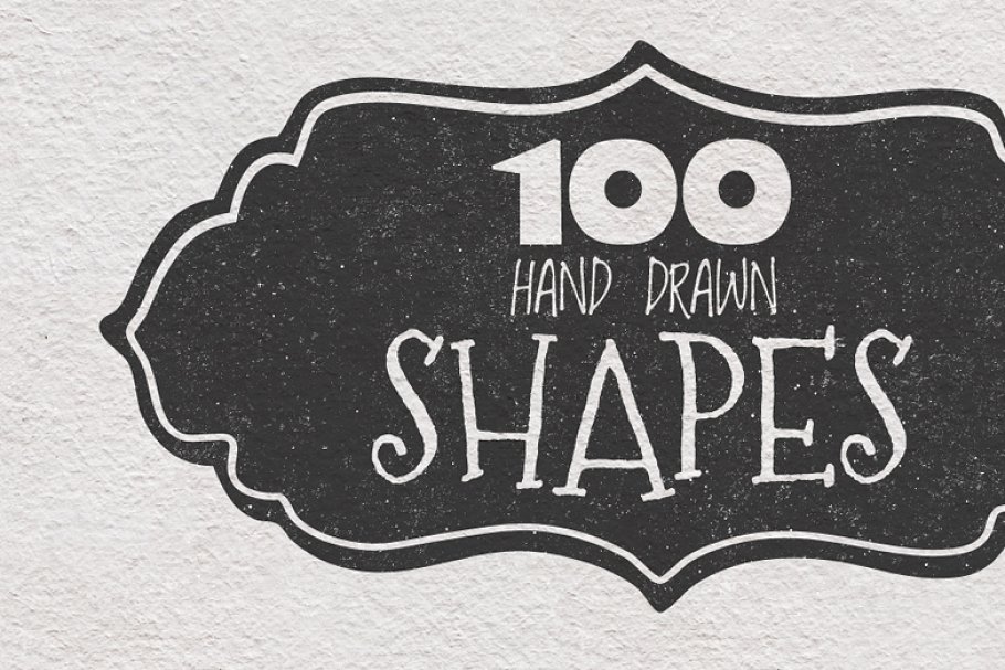 Download 100 Hand Drawn Shapes
