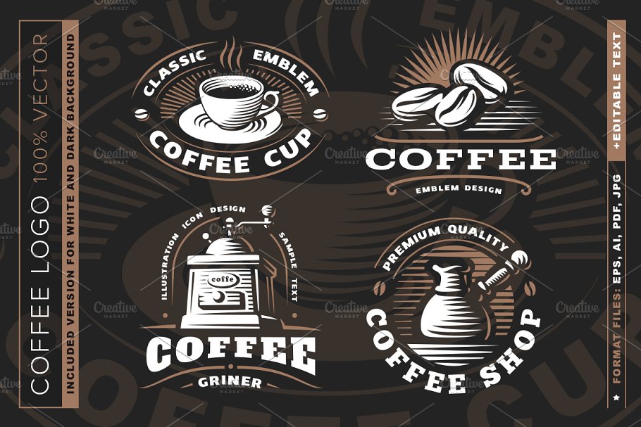 Download Coffee logo set