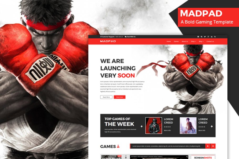 Download Madpad - A Bold Gaming Template