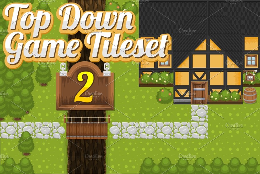 Download Top-Down Game Tileset 2