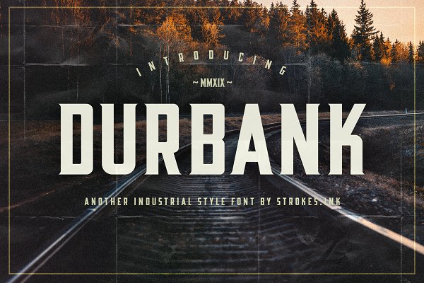 Download Durbank - Industrial Style Font