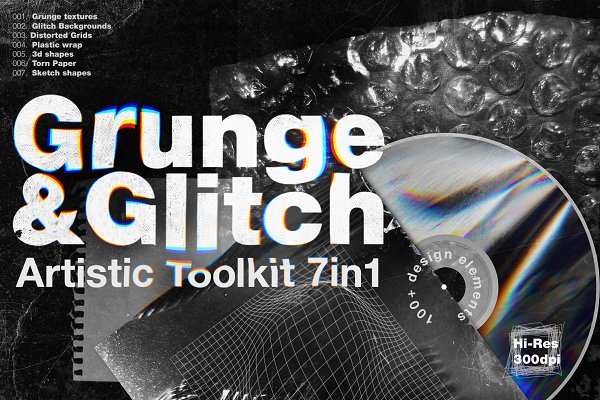 Download Grunge&Glitch - Toolkit 7in1