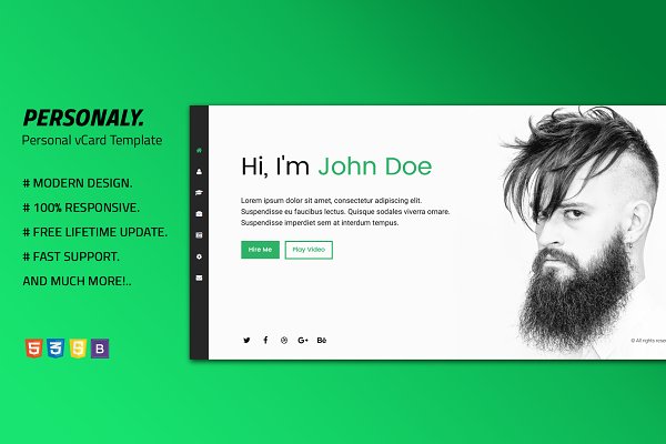 Download Personal vCard Template — Personaly