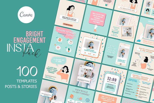 Download Bright Engagement Instagram Pack