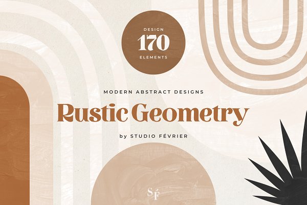 Download Rustic Geometry Modern Abstract Set